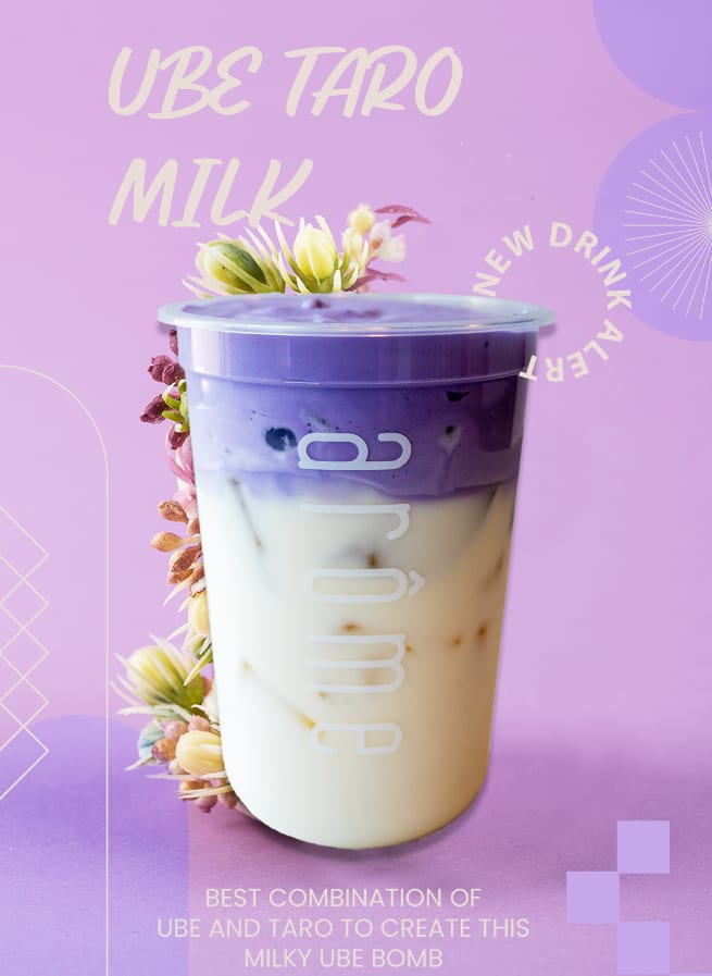 Ube Milk Latte.