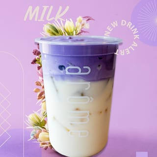 Ube Milk Latte
