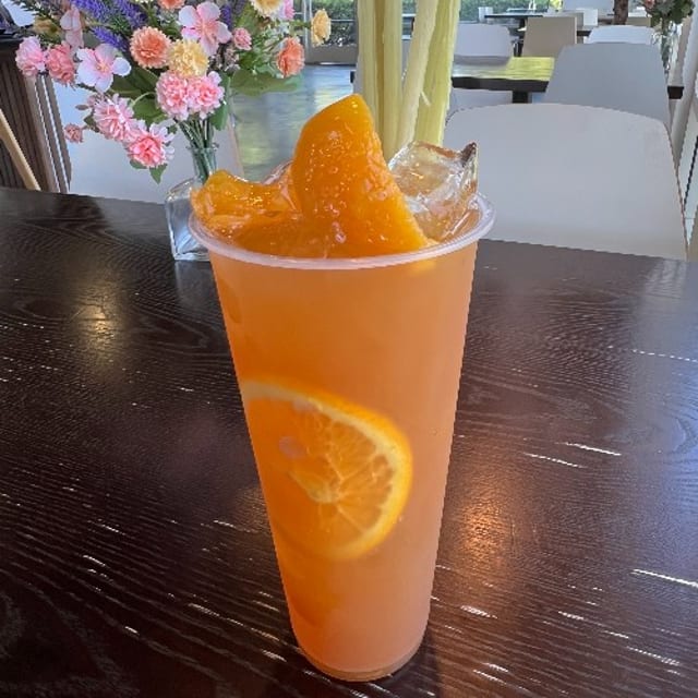 Lemongrass Peach Orange Tea.