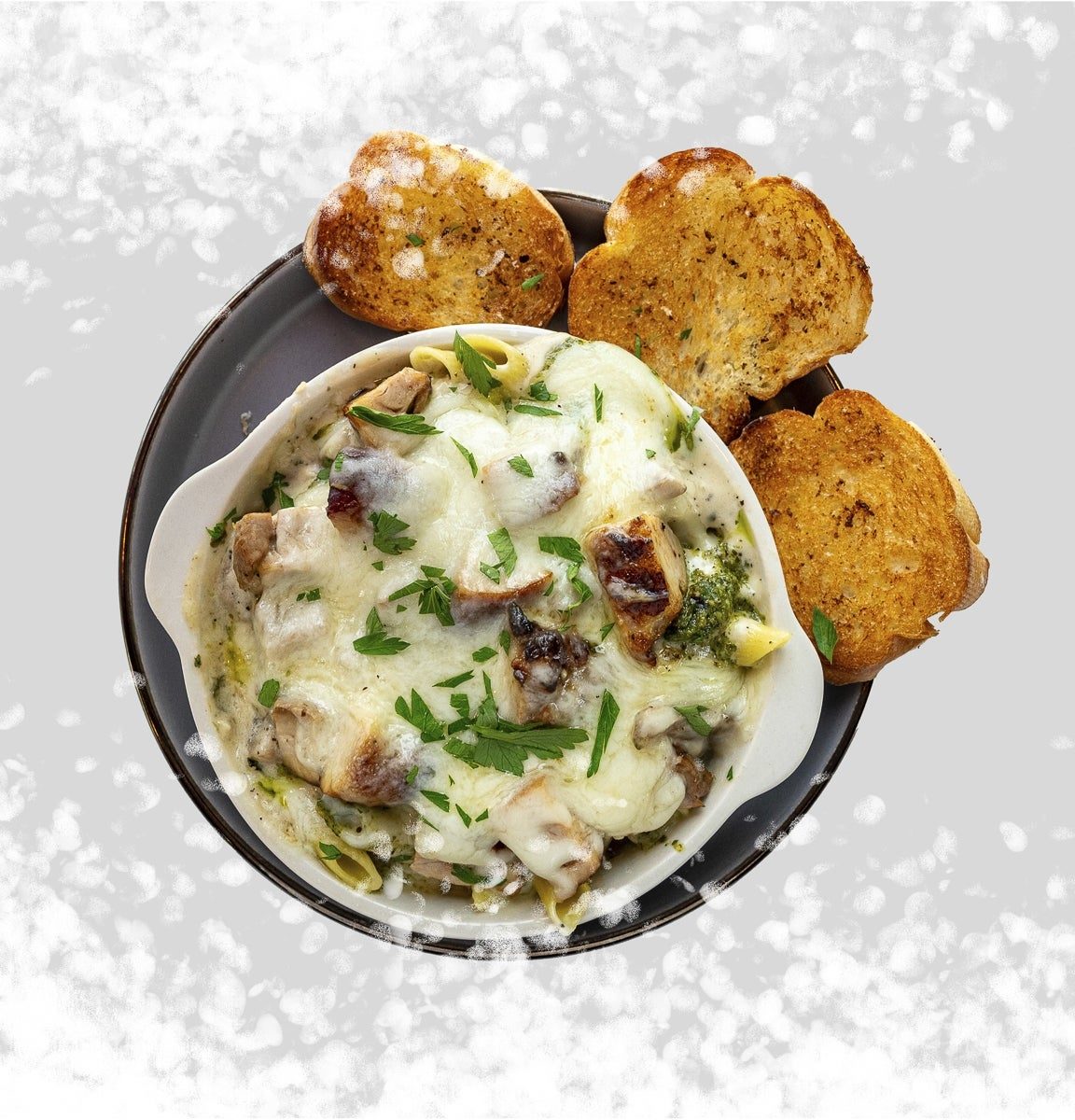 Creamy Mushroom Chicken Pasta.