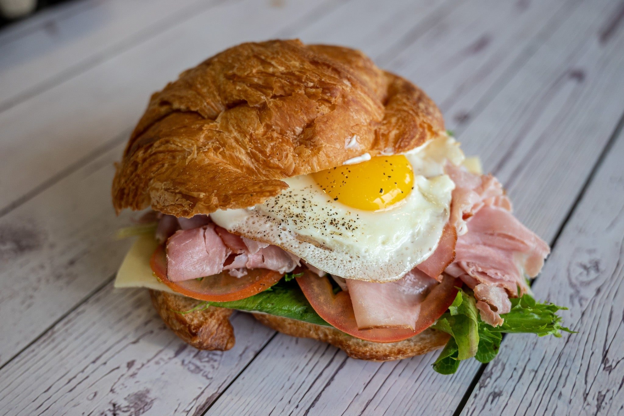 Croissandwich Ham, Cheese, Egg.