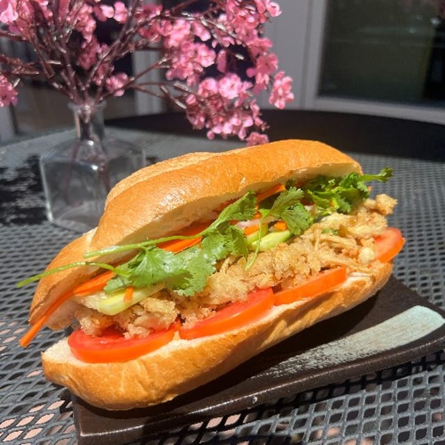 Shimeji Mushroom Banh Mi.