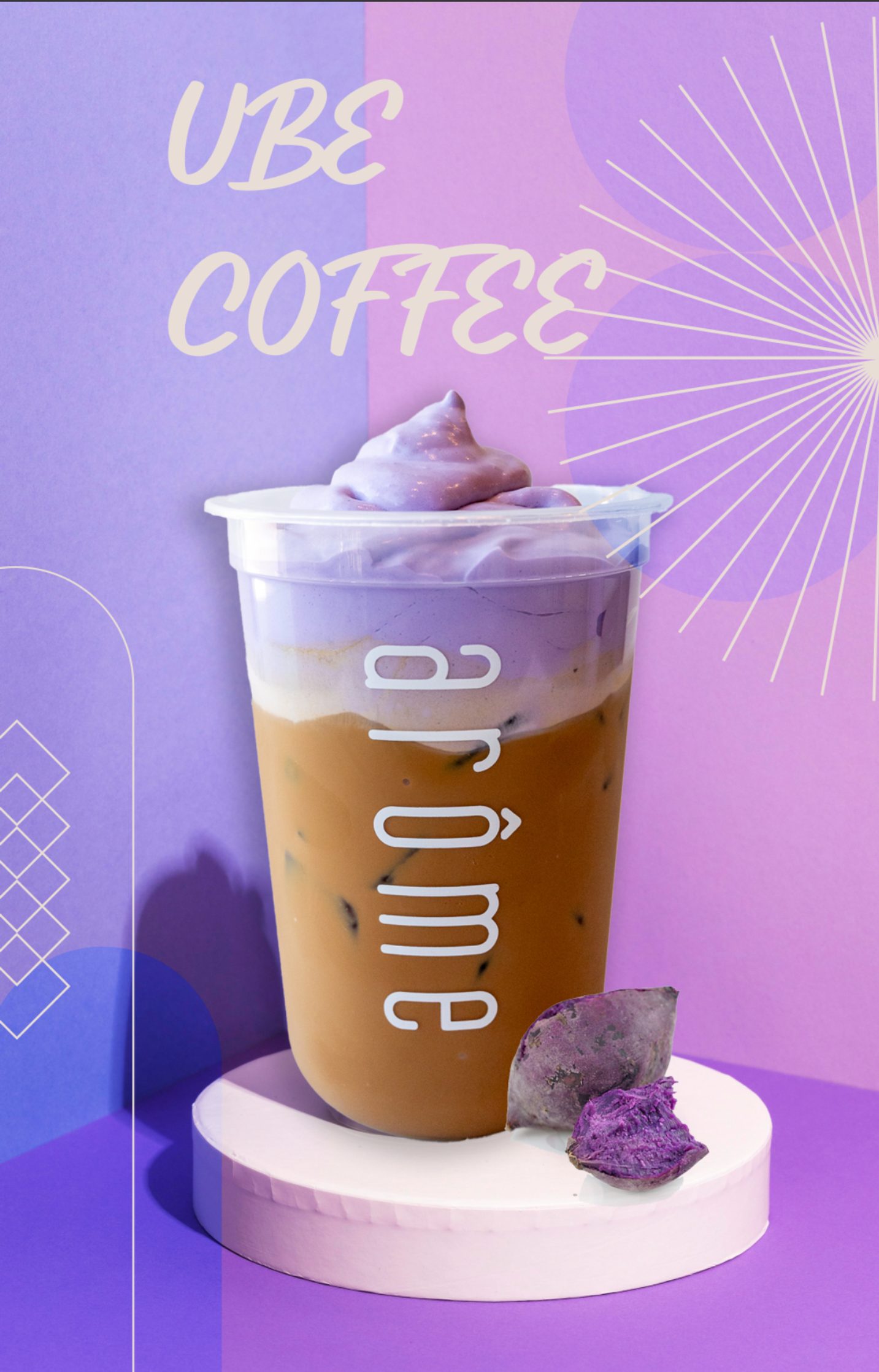 Ube Cream Coffee.